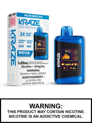 KRAZE HD MEGA - BLUE RAZZ ICE