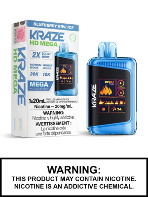 KRAZE HD MEGA - BLUEBERRY KIWI ICE