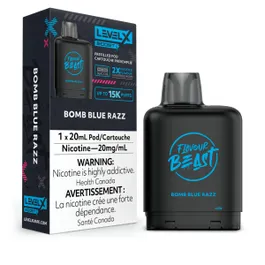 LEVEL X FLAVOUR BEAST BOOST PODS - BOMB BLUE RAZZ