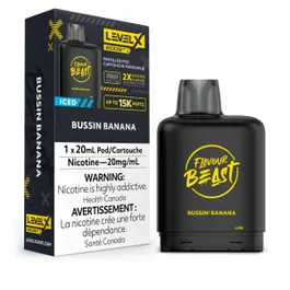 LEVEL X FLAVOUR BEAST BOOST PODS - BUSSIN BANANA ICED