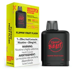 LEVEL X FLAVOUR BEAST BOOST PODS - FLIPPIN FRUIT FLASH