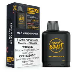 LEVEL X FLAVOUR BEAST BOOST PODS - MAD MANGO PEACH