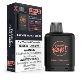 LEVEL X FLAVOUR BEAST BOOST PODS - PACKIN PEACH BERRY