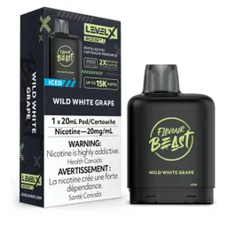 LEVEL X FLAVOUR BEAST BOOST PODS - WILD WHITE GRAPE ICED